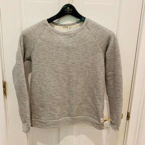 New with Tags Marine Layer Women's Heather Grey Sherpa Crew Pullover Small - Picture 1 of 8